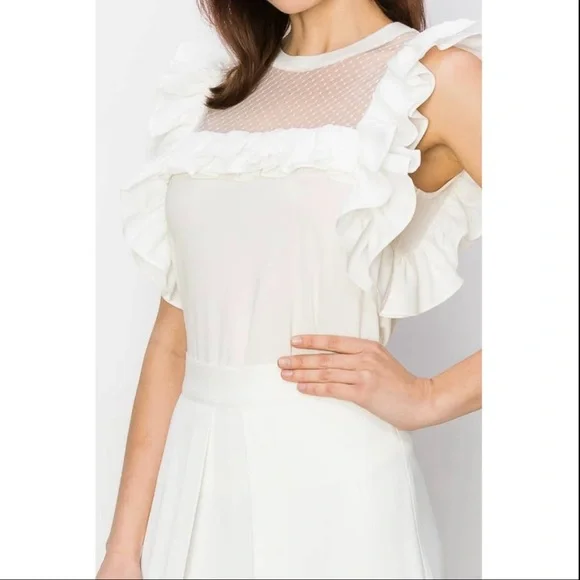 NWT BOUTIQUE GRACIE RUFFLED TOP - Picture 3 of 7